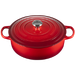 LeCrst:6.2L Shlw Rnd Oven Cerise