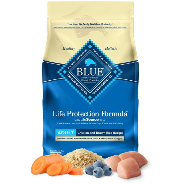 Blue Buffalo Chicken & Brown Rice Recipe Adult Dog Food - 5lb.