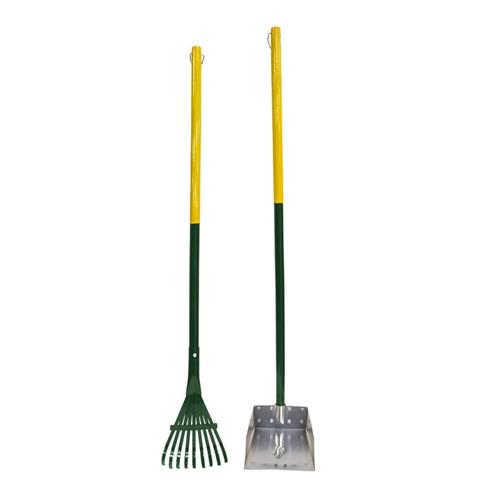  Four Paws Dog Rake & Scooper Set for Pet Waste Pick-up - Small, 7 in X 7 in X 38 in