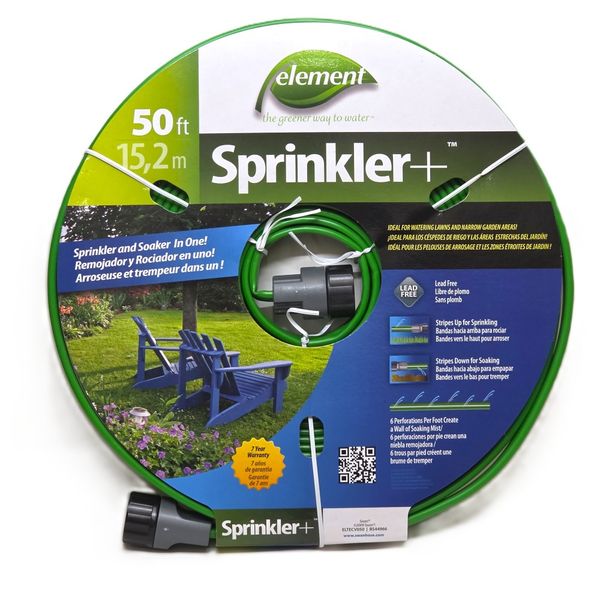 Element Sprinkler+ - Sprinkler and Soaker Hose Combination - 50ft
