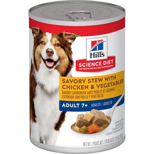 Hill's Science Diet Adult 7+ Savory Stew with Chicken & Vegetables dog food - 12.8oz