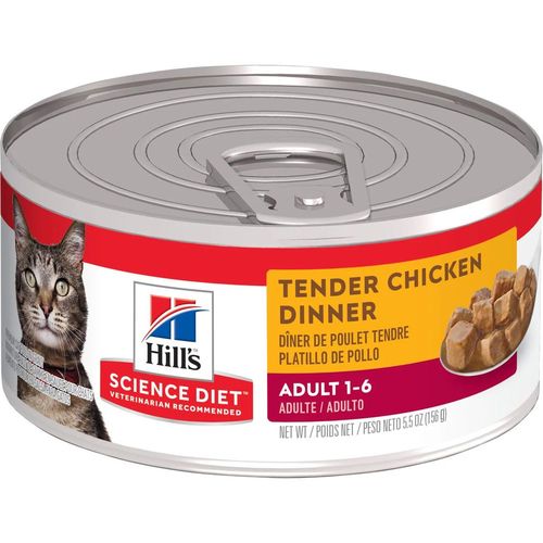 Hill's Science Diet Adult Tender Chicken Dinner cat food - 5.5oz