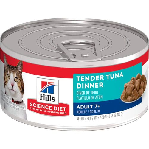 Hill's Science Diet Adult 7+ Tender Tuna Dinner cat food - 5.5oz