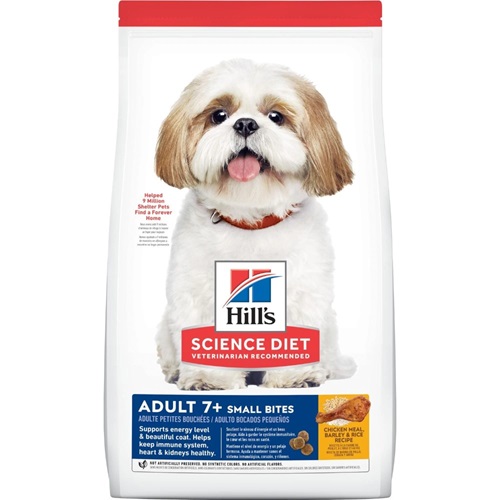 Hill's Science Diet Adult 7+ Small Bites Chicken Meal, Barley & Rice Recipe Dog Food - 33lbs