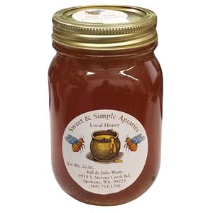 Sweet & Simple Apiaries Honey - 1pt