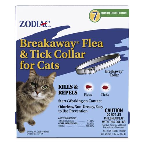  Zodiac Breakaway Flea and Tick Collar for Cats - 1 pk
