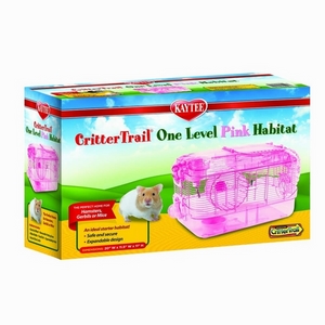 Super Pet Crittertrail Habitat One Level Pink Edition