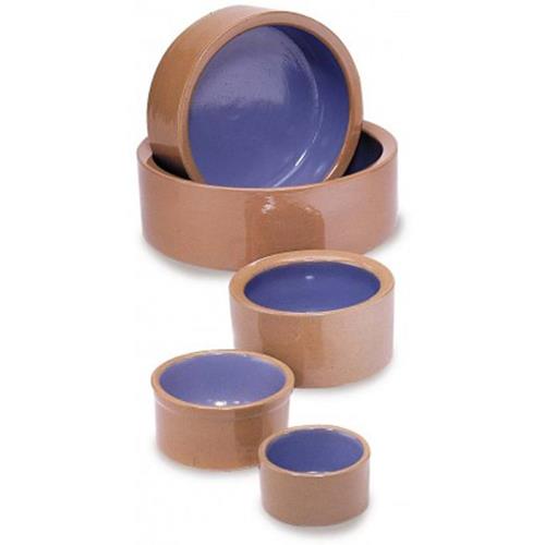 Spot Stoneware Crock Dog Bowl Blue - 4.75 in