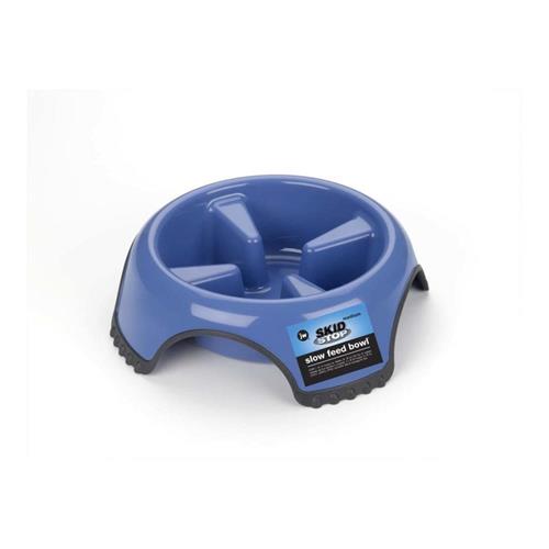 JW Pet Skid Stop Slow Feed Dog Bowl Assorted - MD