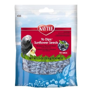 Kaytee Fiesta Blueberry Flavored Yogurt Dipped Sunflower Seeds Bird Treat (2.5 oz)	