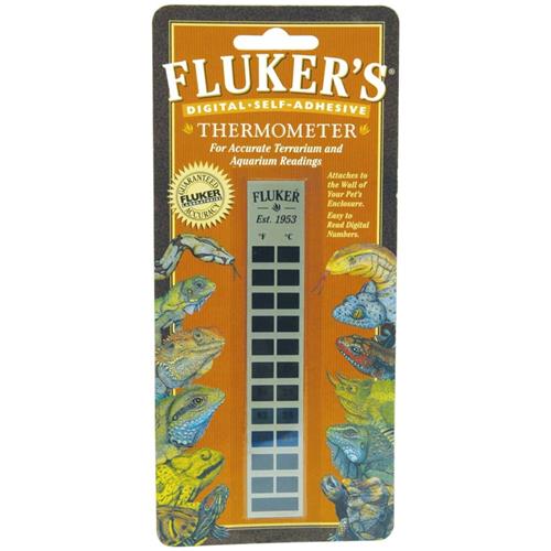 Fluker's Digital Self-Adhesive Thermometer White