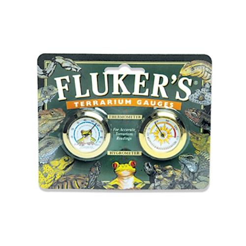 Fluker's Terrarium Gauges Thermometer and Hygrometer Combo Beige