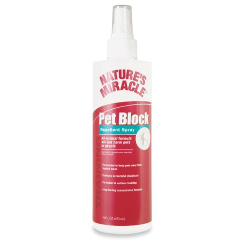 Nature's Miracle Pet Block Repellent Spray for Dogs - 16 fl oz