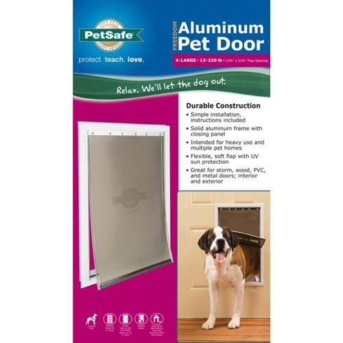 PetSafe Freedom Aluminum Pet Door White - XL