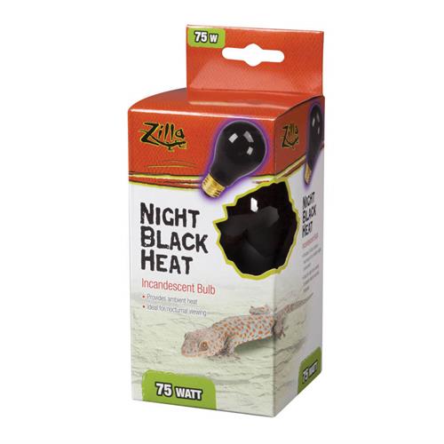 Zilla Incandescent Bulbs Night Black - 75 W