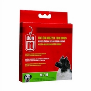 Hagen Dogit Nylon Dog Muzzle - Black - Medium - 5.5in