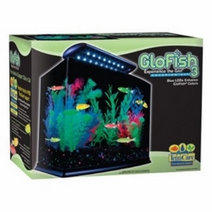 Tetra GloFish 3 Gallon Half Moon Aquarium Kit