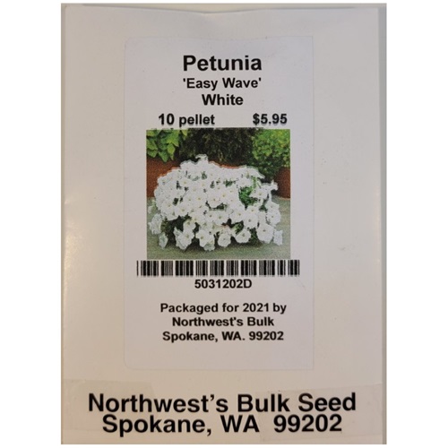 10ea Petunia Easy Wave White