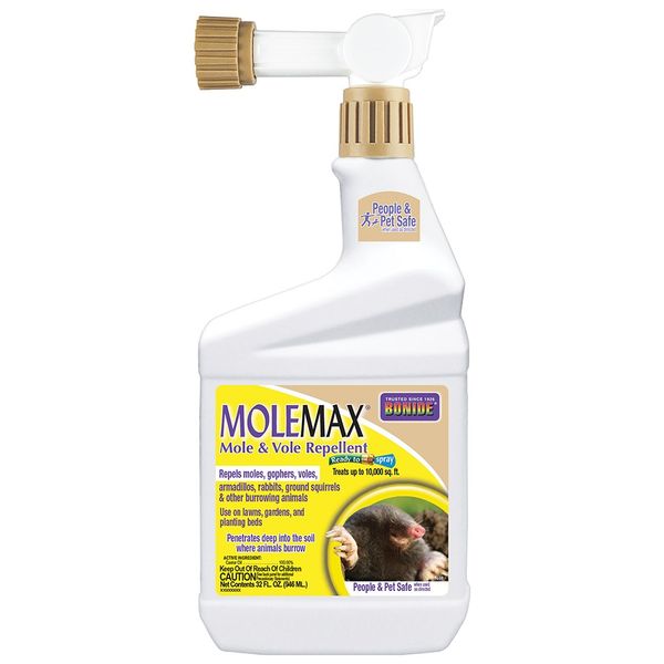 BONIDE MOLEMAX® Mole & Vole Repellent Ready-To-Spray, 32 oz