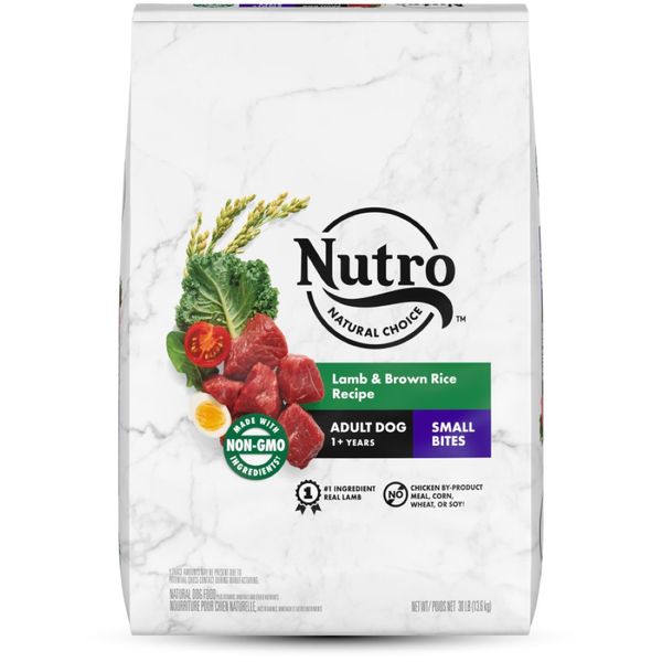 Nutro Products Natural Choice Small Bites Adult Dry Dog Food Lamb & Brown Rice - 30 l