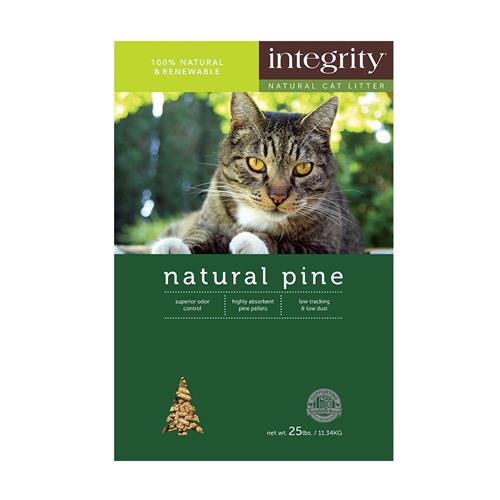 Integrity Natural Cat Litter Clumping Pine 25 lb