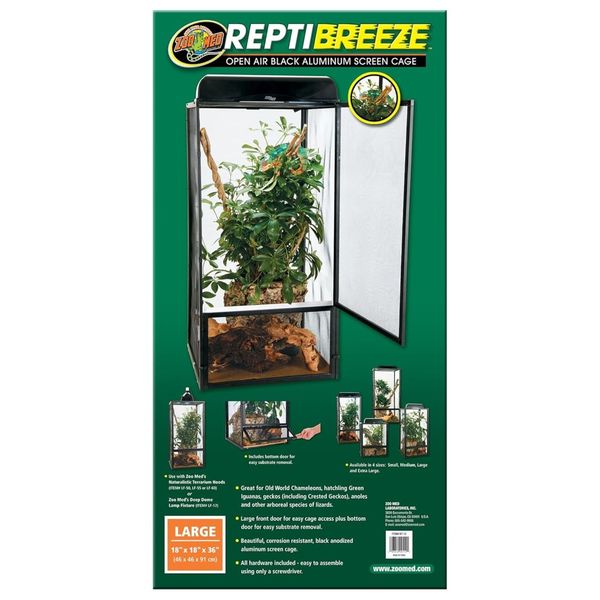 ZooMed ReptiBreeze®  Large Cage - 18x18x36