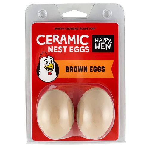 Happy Hen Nest Eggs - Brown 2Pk