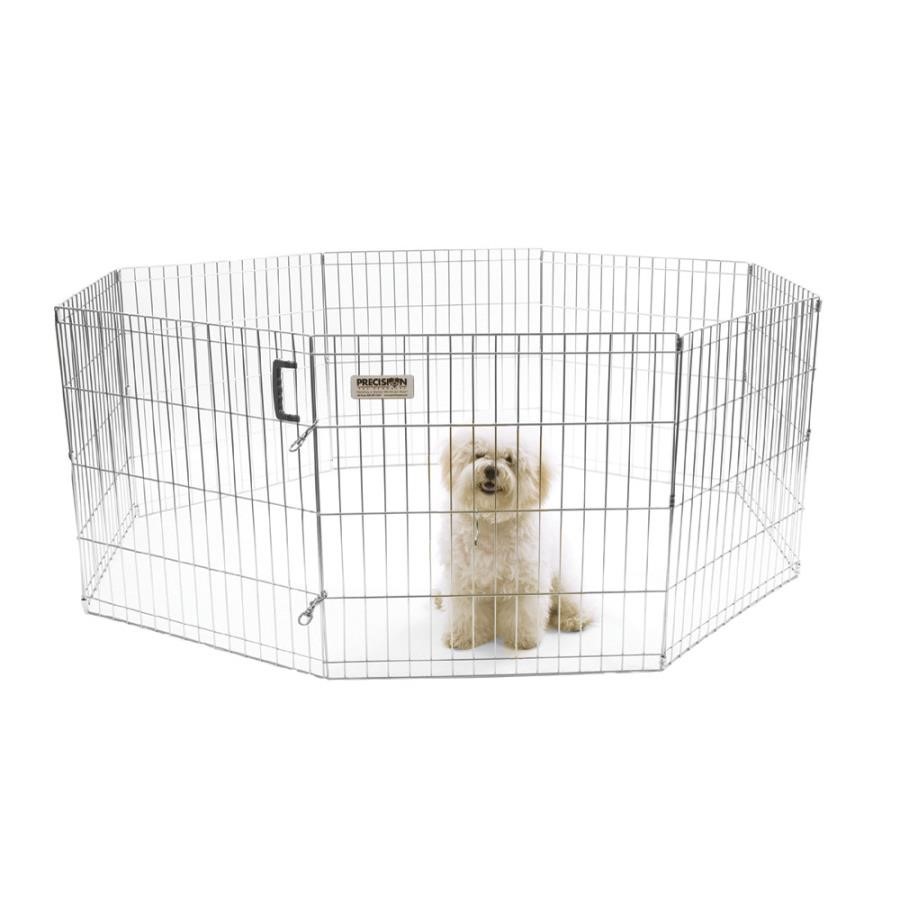 Precision Pet Products Exercise Pen Silver - 24 in