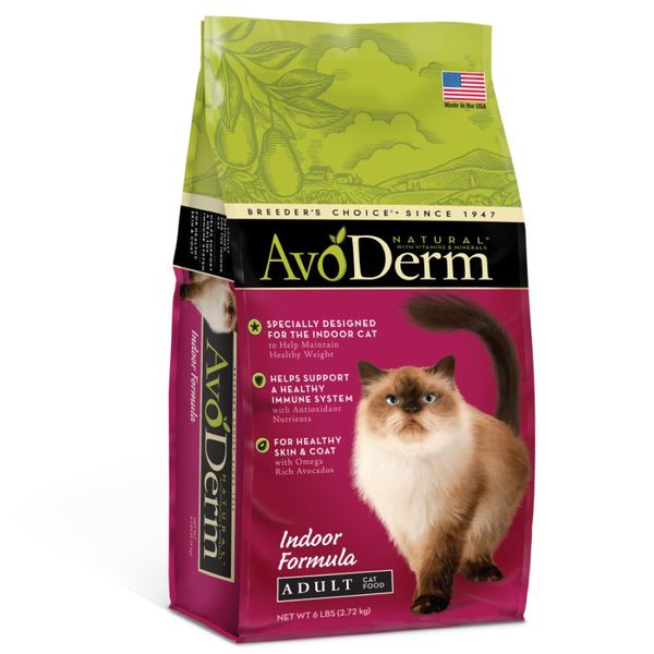 AvoDerm Natural Indoor Formula Adult Dry Cat Food - 6 lb