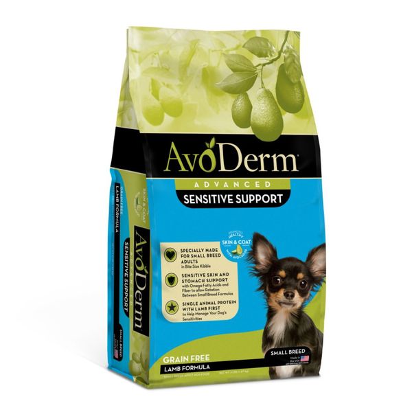 AvoDerm Natural Advanced Sensitive Support Small Breed Lamb Formula Dry Dog Food - 4 lb