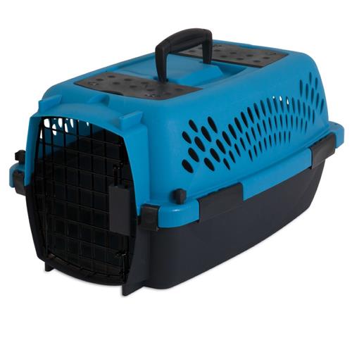 Aspen Fashion Pet Porter Dog Kennel Hard-Sided, Breeze, Black - 19 in