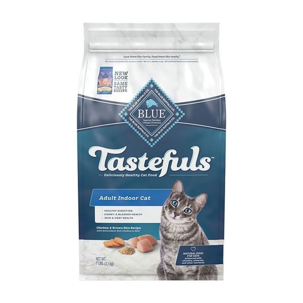 Blue Buffalo Tastefuls Adult Indoor Cat Chicken & Brown Rice Recipe Cat Food - 7lbs