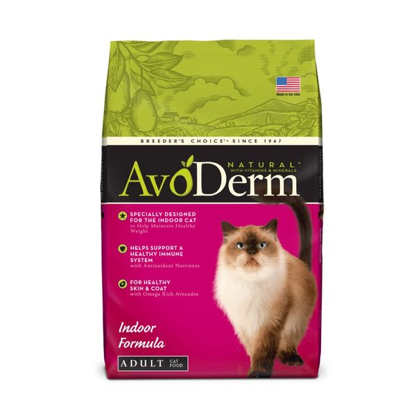  AvoDerm Natural Indoor Formula Adult Dry Cat Food - 11 lb