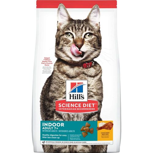 Hill's Science Diet Adult 7+ Indoor Chicken Recipe cat food -3.5lbs