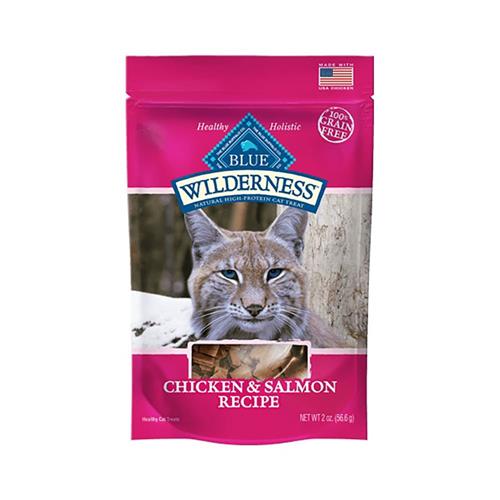 Blue Buffalo Wilderness Grain Free Chicken & Salmon Soft-Moist Cat Treats - 2 Oz