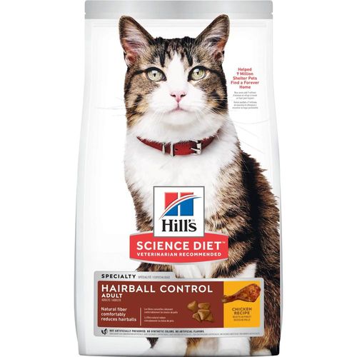 Hill's Science Diet Adult Hairball Control Chicken Recipe cat food - 3.5lbs