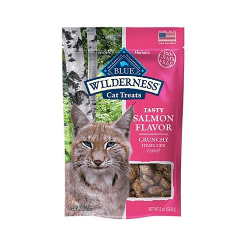 Blue Buffalo Wilderness Salmon Flavor Grain Free Crunchy Cat Treats - 2 Oz