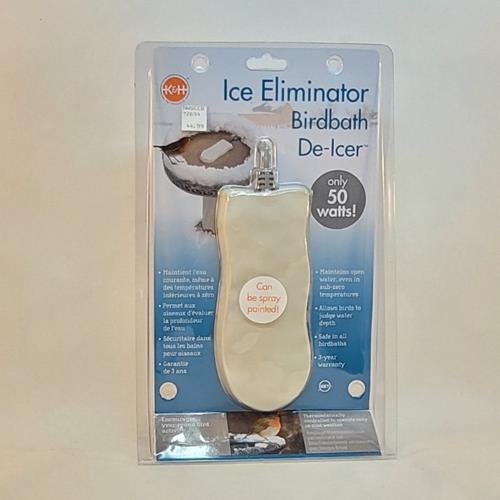 K&H Super Ice Eliminator Bird Bath De-icer - 50W