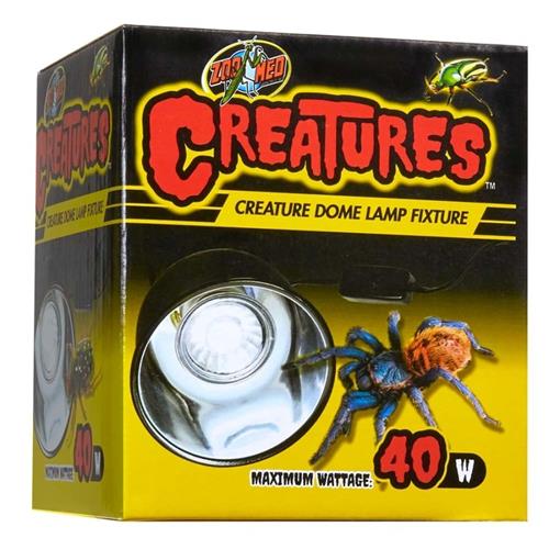 Zoo Med Creatures Dome Lamp Fixture Black