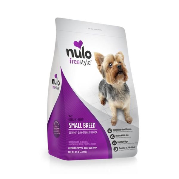 Nulo freestyle for small breed dogs salmon & red lentils recipe - 4.5lb