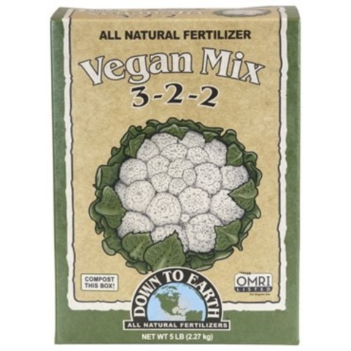 Down To Earth Vegan Mix 3-2-2 - 5lb - OMRI Listed®