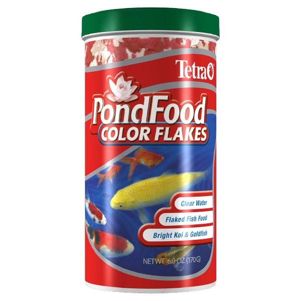Tetra Pond Food Color Flake - 6oz
