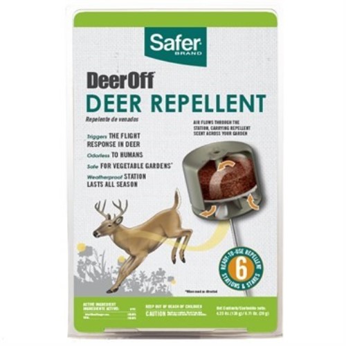 Safer® Brand Deer Off® Weatherproof Deer Repellent Stations - 6pk - Ready-to-Use