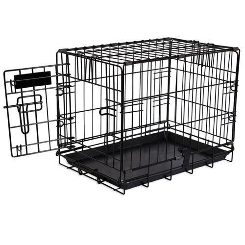  Petmate 2 Door Training Retreat Dog Kennel Black - 19 in