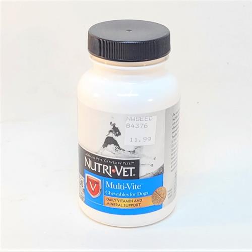 NutriVet Multi-Vite Chewable Tablets - 60 chewables