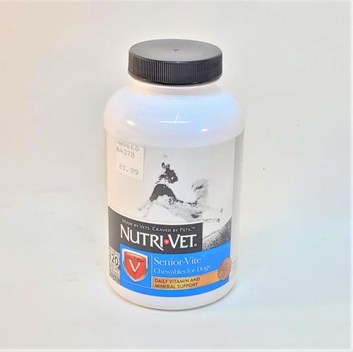 NutriVet Senior-Vite Chewable Tablets - 120 chewables