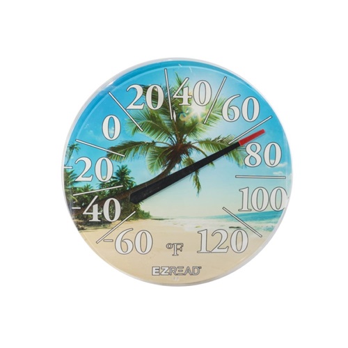 E-Z Read Dial Thermometer with Beach, Multi - 12.5 in