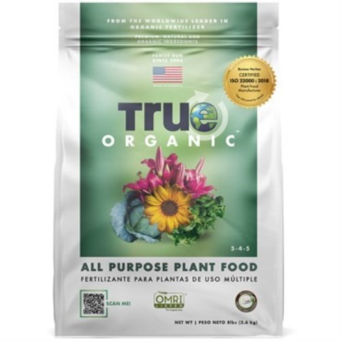 True Organic All-Purpose Plant Food 5-4-5 - 8lb - OMRI Lis