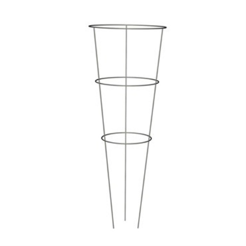 Panacea® Tomato Cage - Galvanized - 12in Diam x 33in H - 3 Rings x 3 Legs