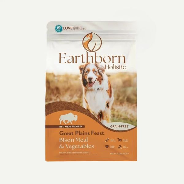 Earthborn Holistic Great Plains Feast Grain-Free Dry Dog Food Bison - 12.5 lb